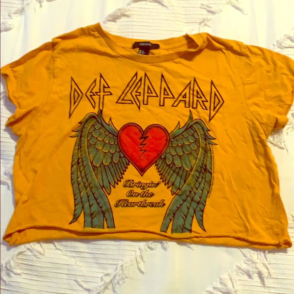 Def Leppard Crop Top